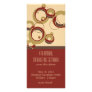 Modern Bubbles Event Schedule Rack Cards - Beige