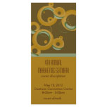 Modern Bubbles Event Schedule Rack Cards - Olive