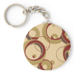 Modern Bubbles Keychain - Beige