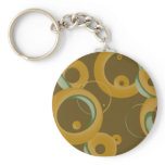 Modern Bubbles Keychain - Olive
