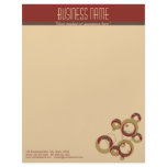 Modern Bubbles Letterhead - Beige