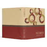 Modern Bubbles Presentation Binder - Beige