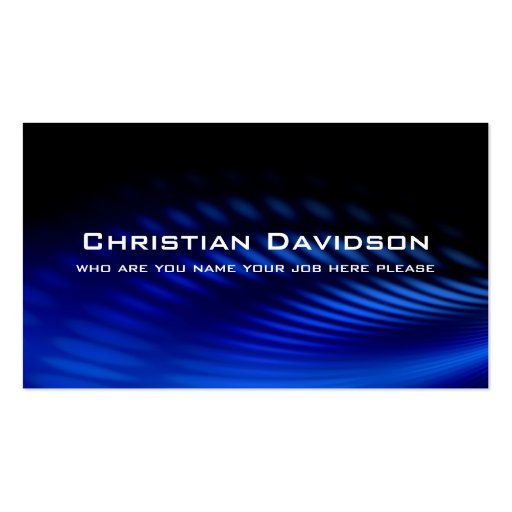 modern business card (front side)