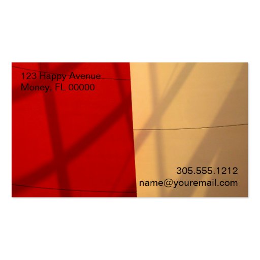 Modern ~ Business Card (back side)