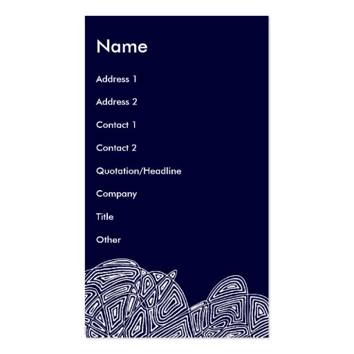 Modern Business Card  (Abstract Front and Back) (front side)