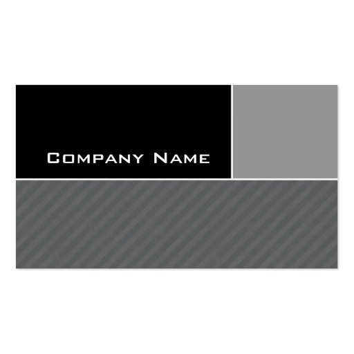 Modern Business Card Construction Gray Stripes (front side)