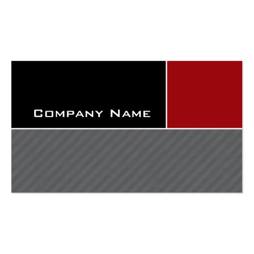 Modern Business Card Construction Red Stripes