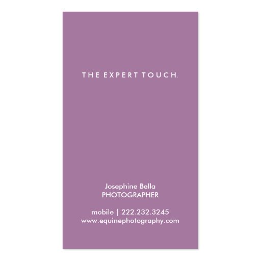 Modern Business Card | No. 22 (back side)