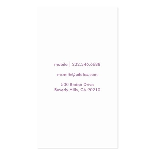 Modern Business Card | No. 31 (back side)