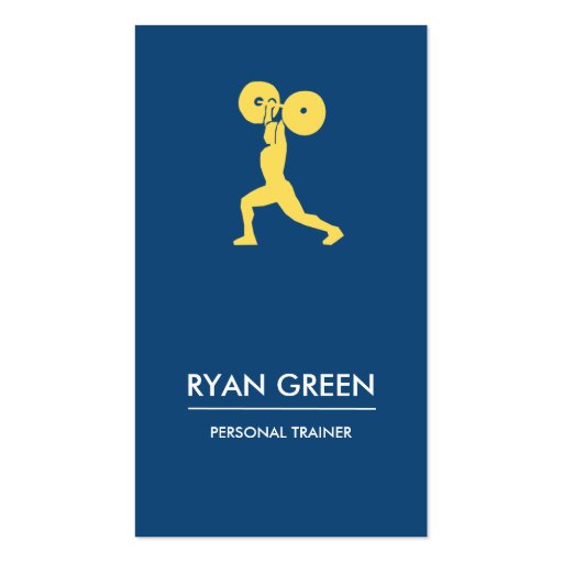 Modern Business Card | Personal Trainer (front side)