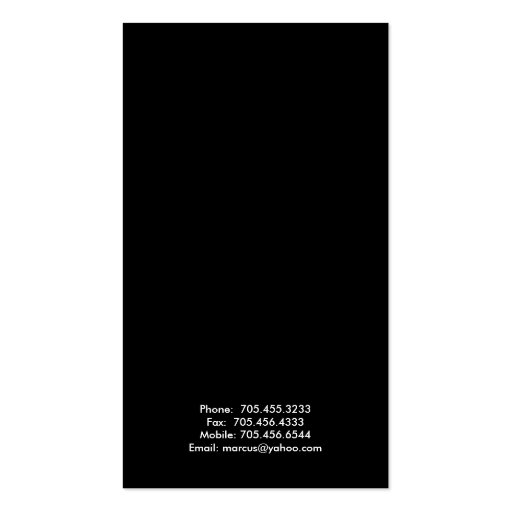 Modern Business Cards (back side)