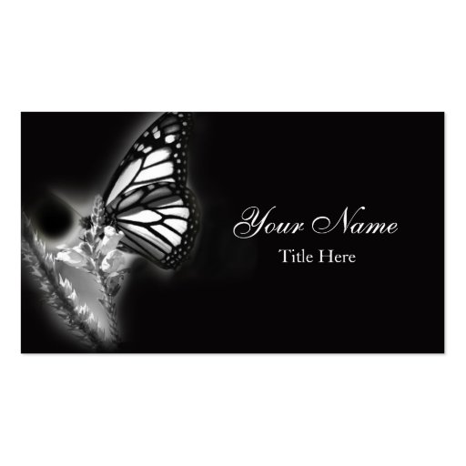Modern Butterfly Business Card (front side)