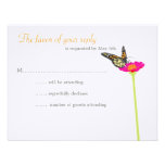 Modern Butterfly RSVP Card - Color Invitations
