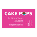 Modern Cake Pops Business Card