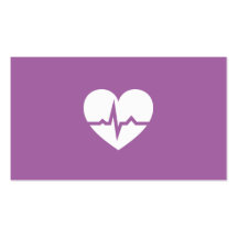 Modern cardiologist cardiology heart minimalist business card template