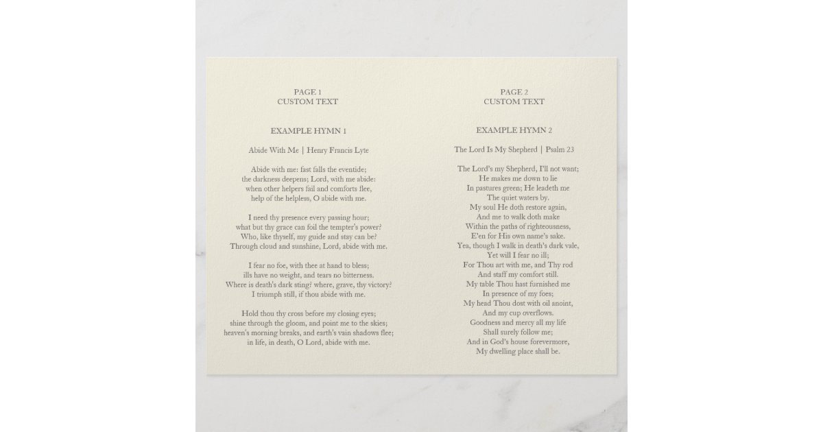 Modern Celebration of Life Funeral Program Flyer Zazzle