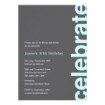 Modern Celebration Party Invitation - Turquoise invitations