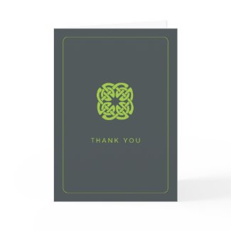 Modern Celtic Wedding Thank You Cards