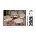 modern chairs and table postage