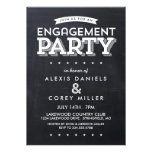 MODERN CHALKBOARD ENGAGEMENT PARTY INVITATION