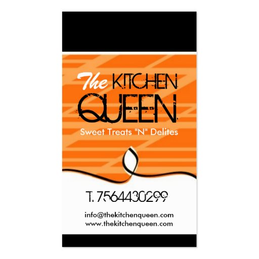 Modern Chef Business Cards (front side)