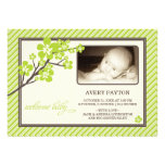 Modern Cherry Blossoms Baby Birth Announcement