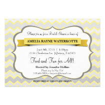 Modern Chevron Bridal Shower Invite