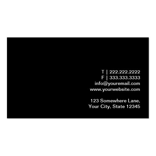 Modern Chevron Cosmetologist Business Card (back side)