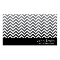 Modern Chevron Meteorological Business Card