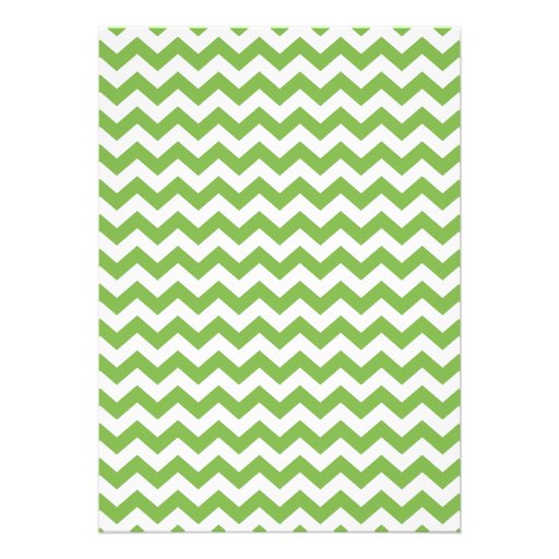 Modern Chevron pattern and daisy Baby Girl Shower Card