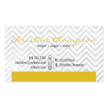 Modern Chevron Professional Business Card