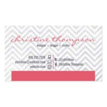 Modern Chevron Professional Business Card