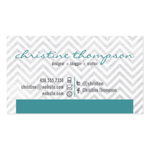 Modern Chevron Professional Business Card