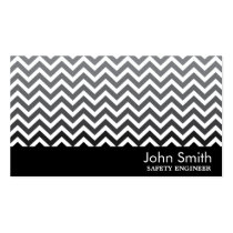 Modern Chevron Safety Engineer Business Card