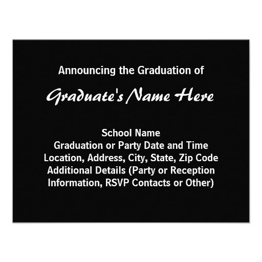 Modern Chic 3-Photo Graduation Announcement