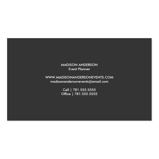 Modern Chic | Business Cards (back side)