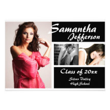 Modern Chic Graduation Announcement 5x7