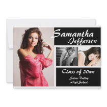 Modern Chic Graduation Announcement 5x7