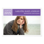 Modern Chic Graduation Invitation- Purple / Violet