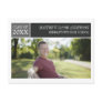 Modern Chic Graduation Postcard - Black