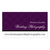 Modern Chic Grid Wedding Photography Business Card