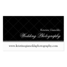 Modern Chic Grid Wedding Photography Business Card