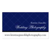 Modern Chic Grid Wedding Photography Business Card