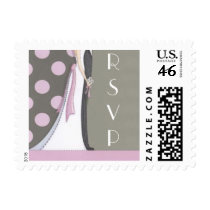 Modern Chic RSVP postage by SweetRascal Modern Chic RSVP postage