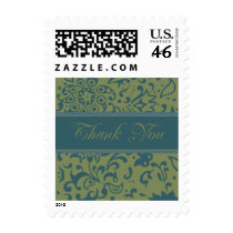 Modern Chic Thank You Small Postage postage by twoheartsshoppe Modern Chic Thank You Small Postage postage
