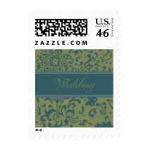 Modern Chic Wedding Small Postage postage by twoheartsshoppe Modern Chic Wedding Small Postage postage