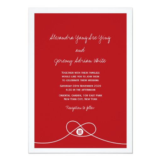 asian wedding invitation cards harrow modern knot happiness wedding card zazzle asian wedding invitation cards harrow modern knot happiness wedding card zazzle