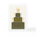 Modern Chocolate Cake cards by FlyBella Modern Chocolate Cake cards