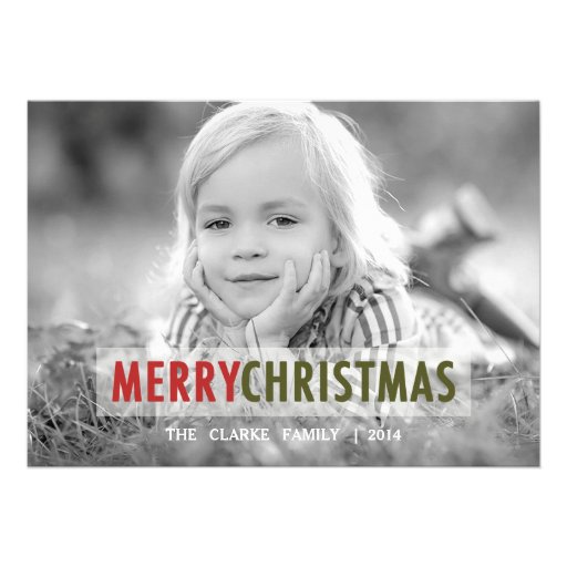 MODERN CHRISTMAS | HOLIDAY PHOTO CARD (front side)