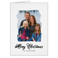 Modern Christmas Painted | Holiday Photo Card